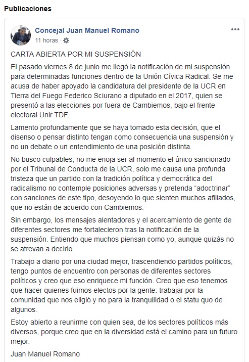 Romano facebook