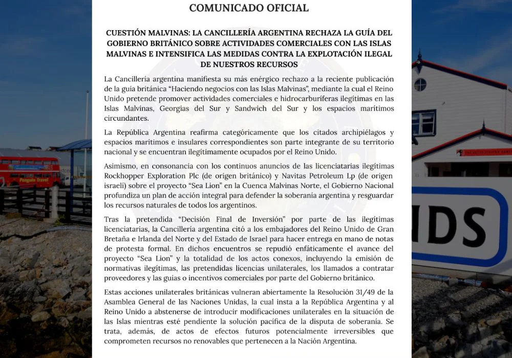 cancilleria malvinas