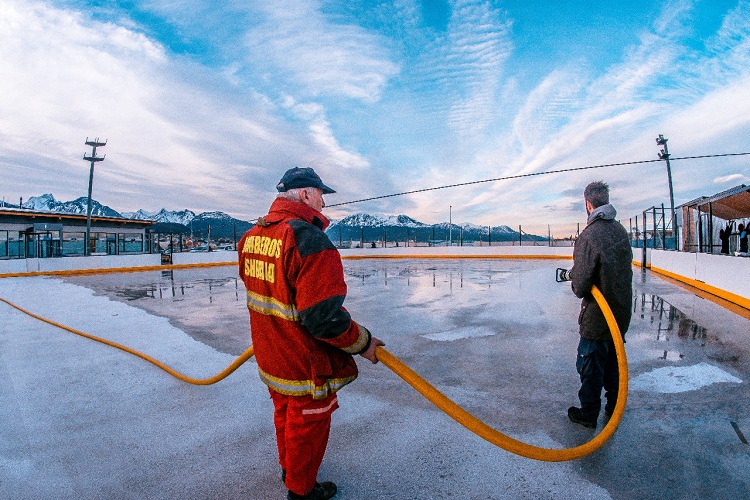 llenado de la pista tachuela oyarzun