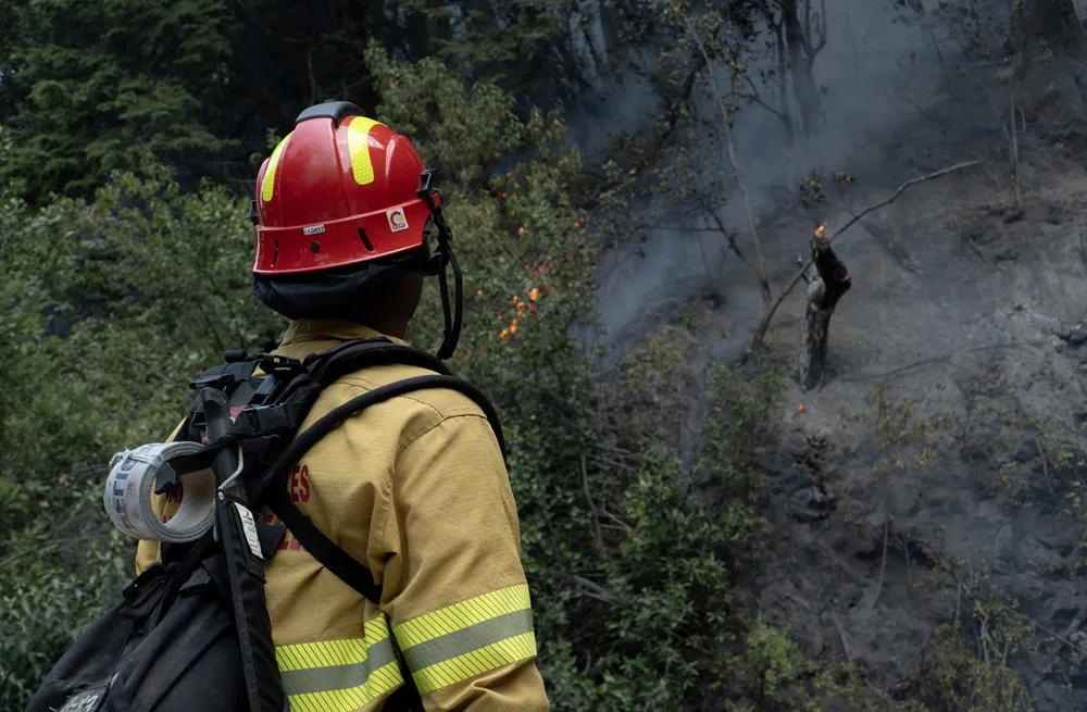 Parque Nacional Los Alerces incendio