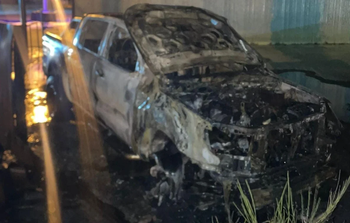 Incendio de vehículo en Río Grande