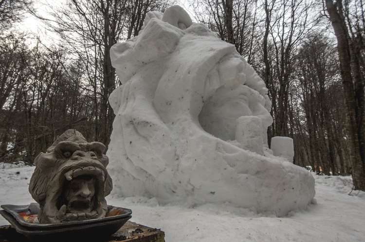 esculturas en nieve