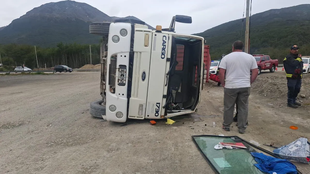 VUELCO ushuaia accidente