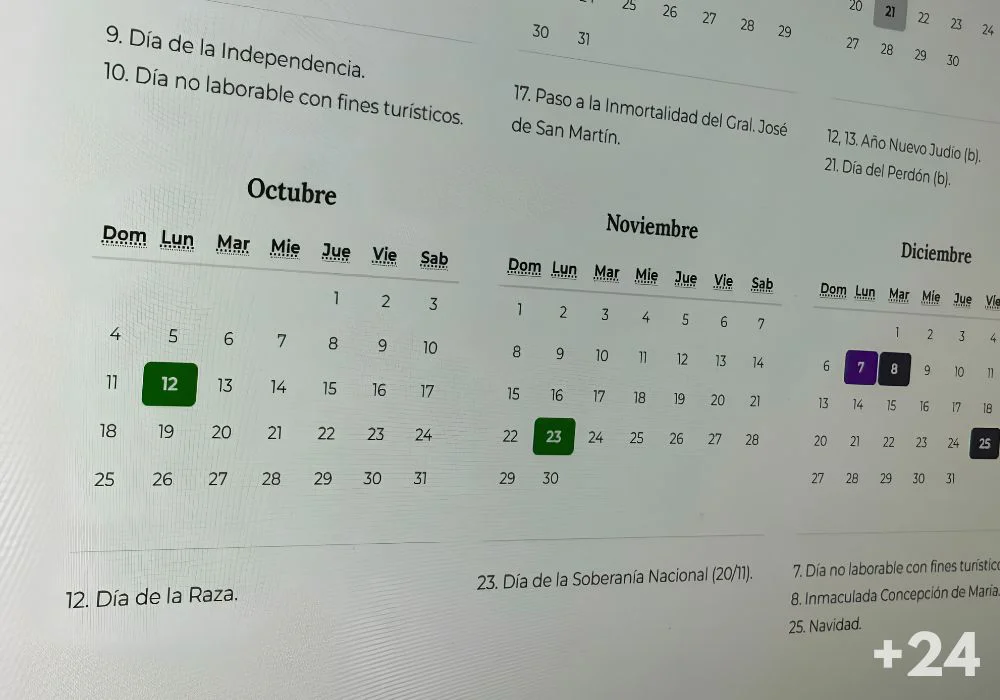 Calendario feriados 2026