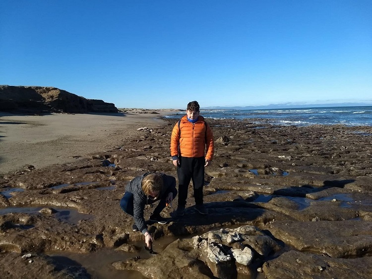 familia Palavecino en la zona del hallazgo