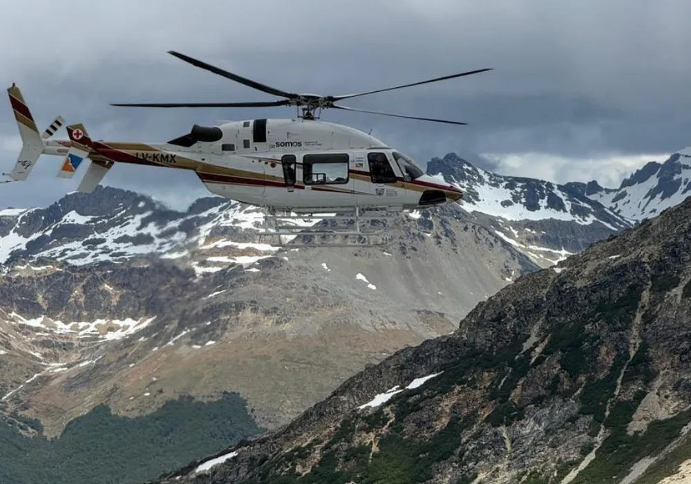 Helicoptero de Tierra del Fuego