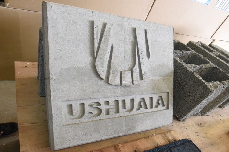 con vidrio reciclado