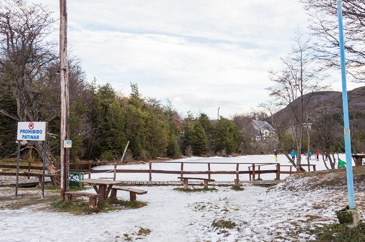 prohibición de patinar en laguna del diablo